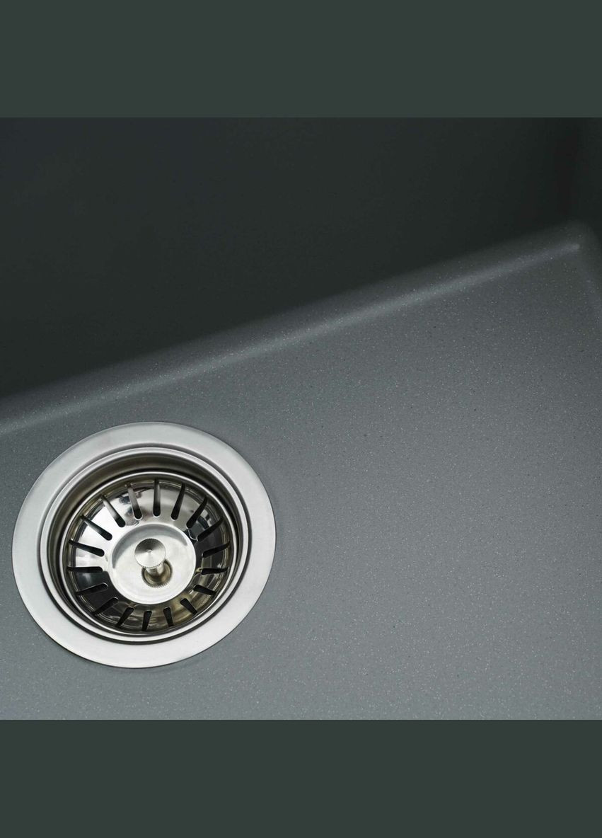 Гранітна мийка для кухні OASIS 5444 матова металік Valeso (336934395)