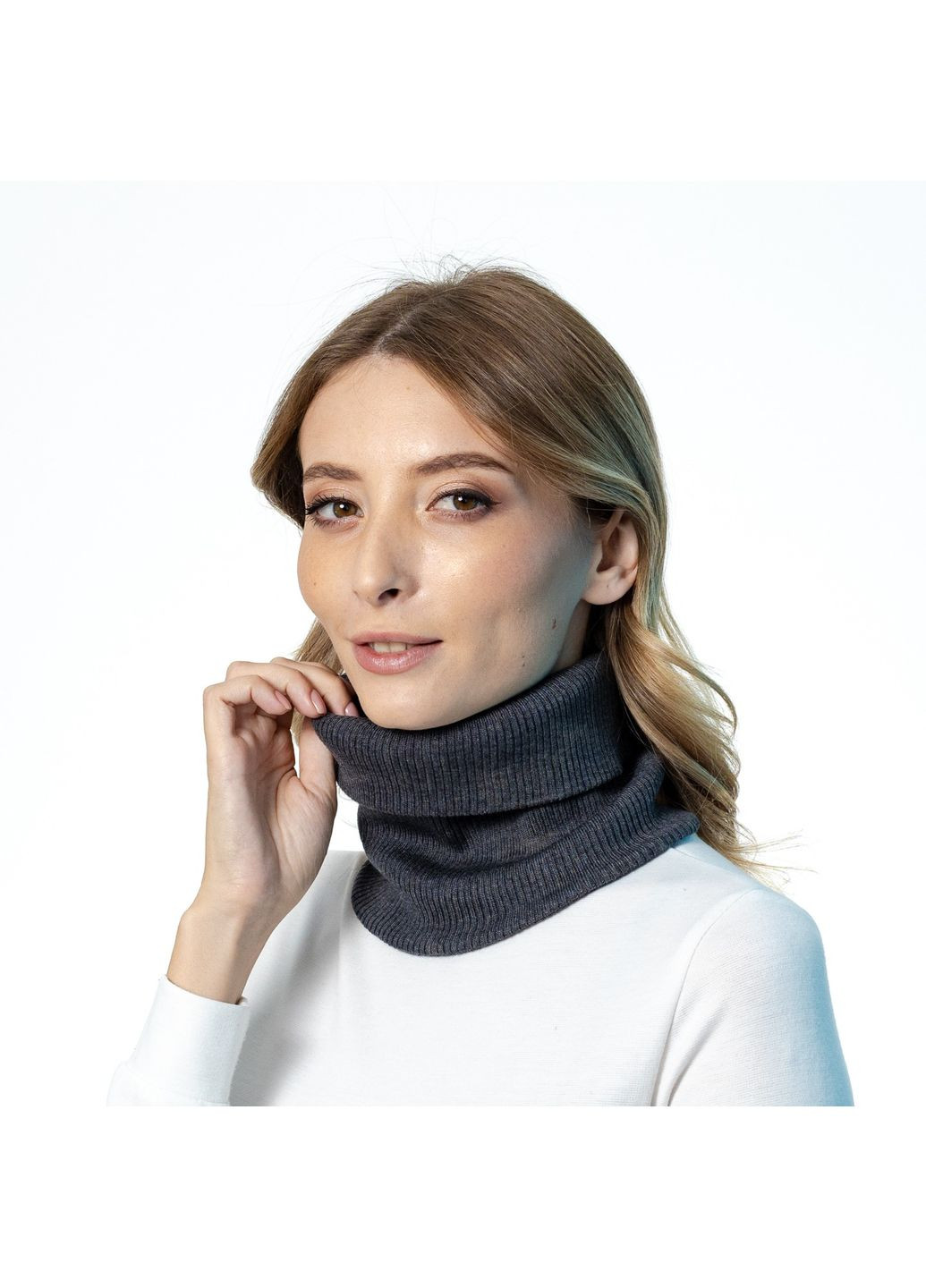 Баф жіночий бавовна сірий EDISON LuckyLOOK 573-918 (322782897)