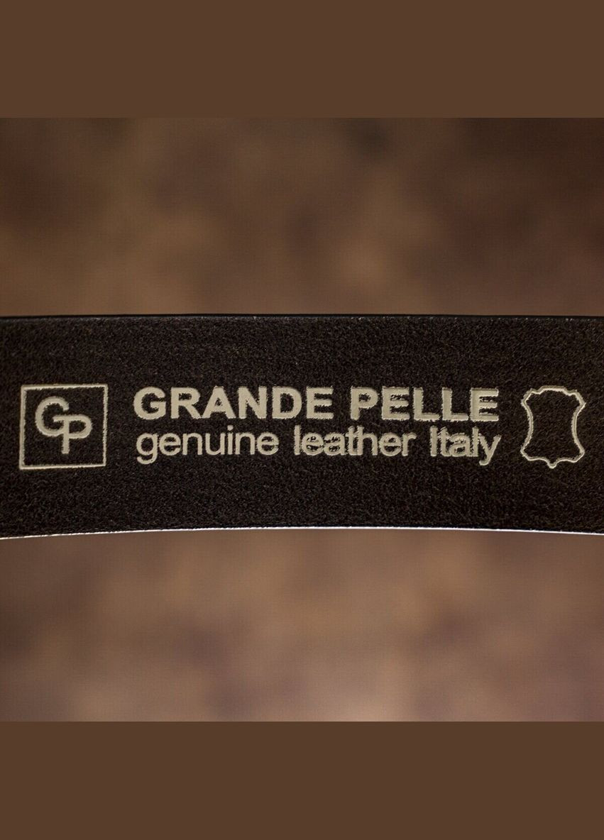 Ремень мужской с круглой пряжкой Grande Pelle капучино (sku_11271) No Brand (327819662)