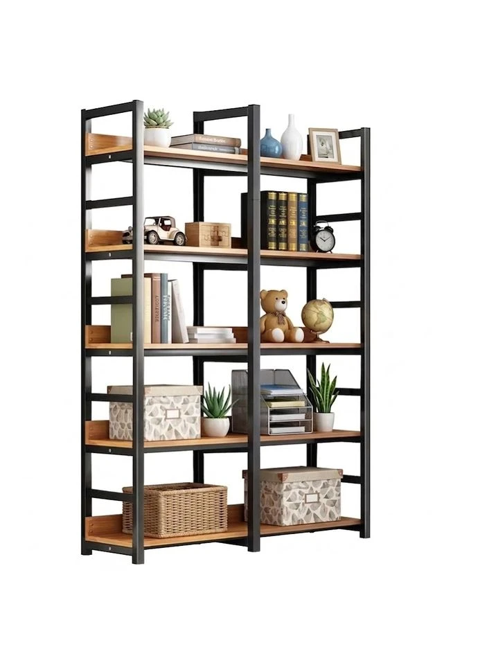 Стелаж RIAS G633A Loft 5 полиць 120x30x143 см Rosewood-Black (3_08139) No Brand (395878027)