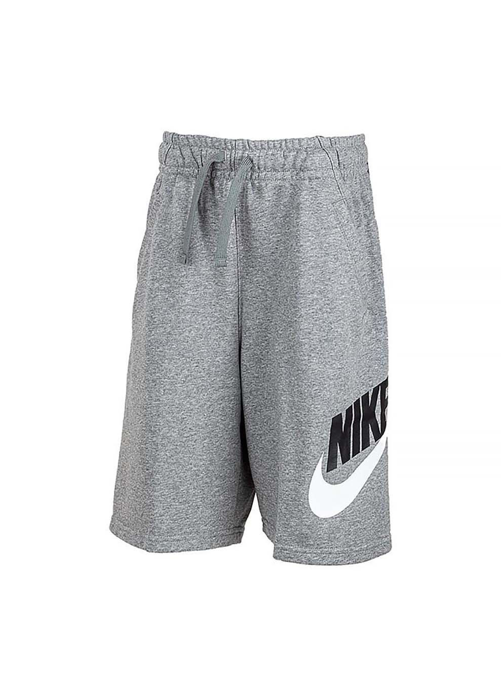 Детские Шорты B NSW CLUB + HBR SHORT FT Серый Nike (367598095)