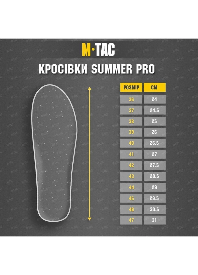 Летние тактические кроссовки Summer Pro Coyote M-TAC (399526423)