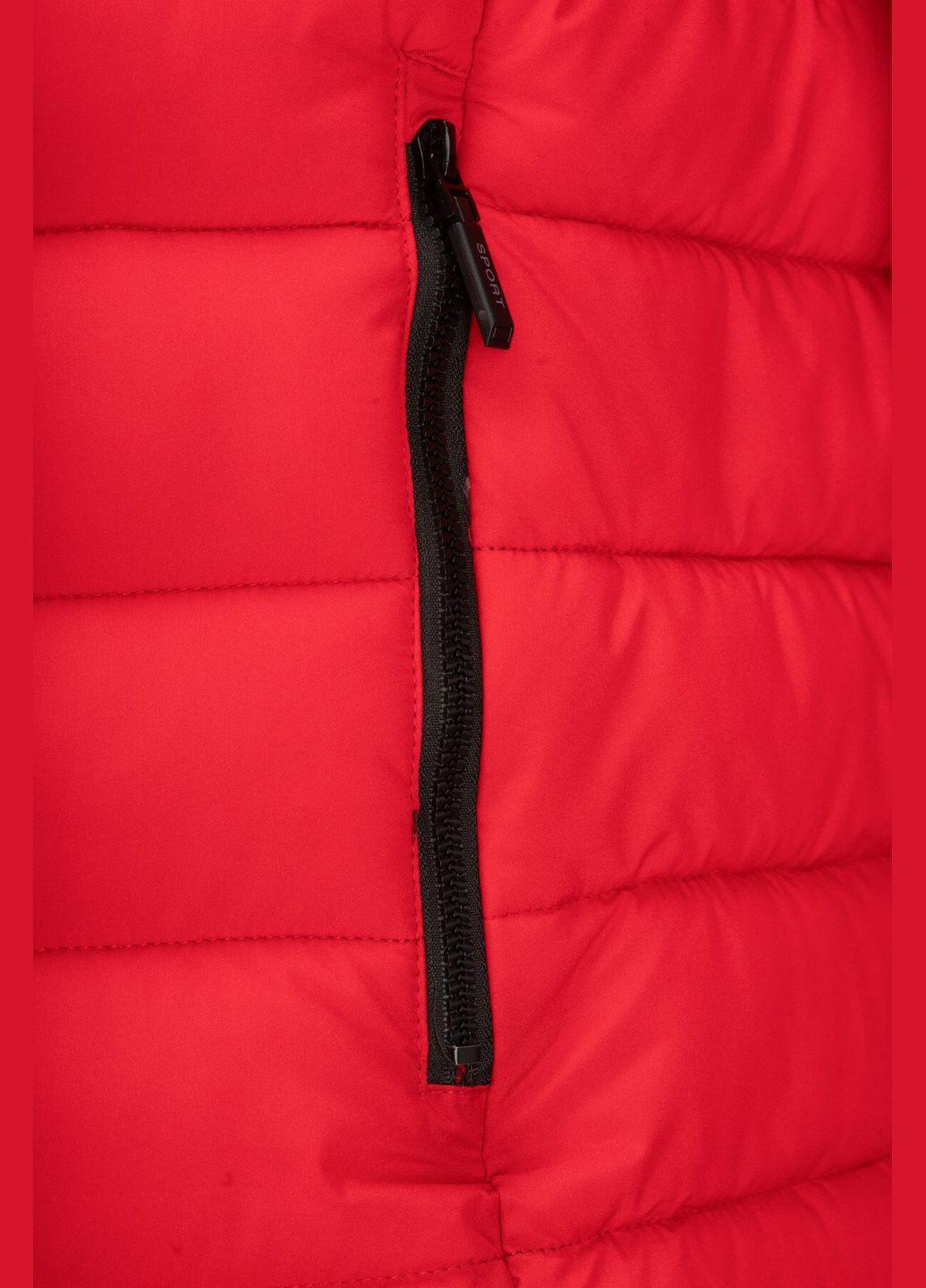 Красная зимняя куртка однотонная мужская 666-11a/6018 красный shop (2000990673220) No Brand