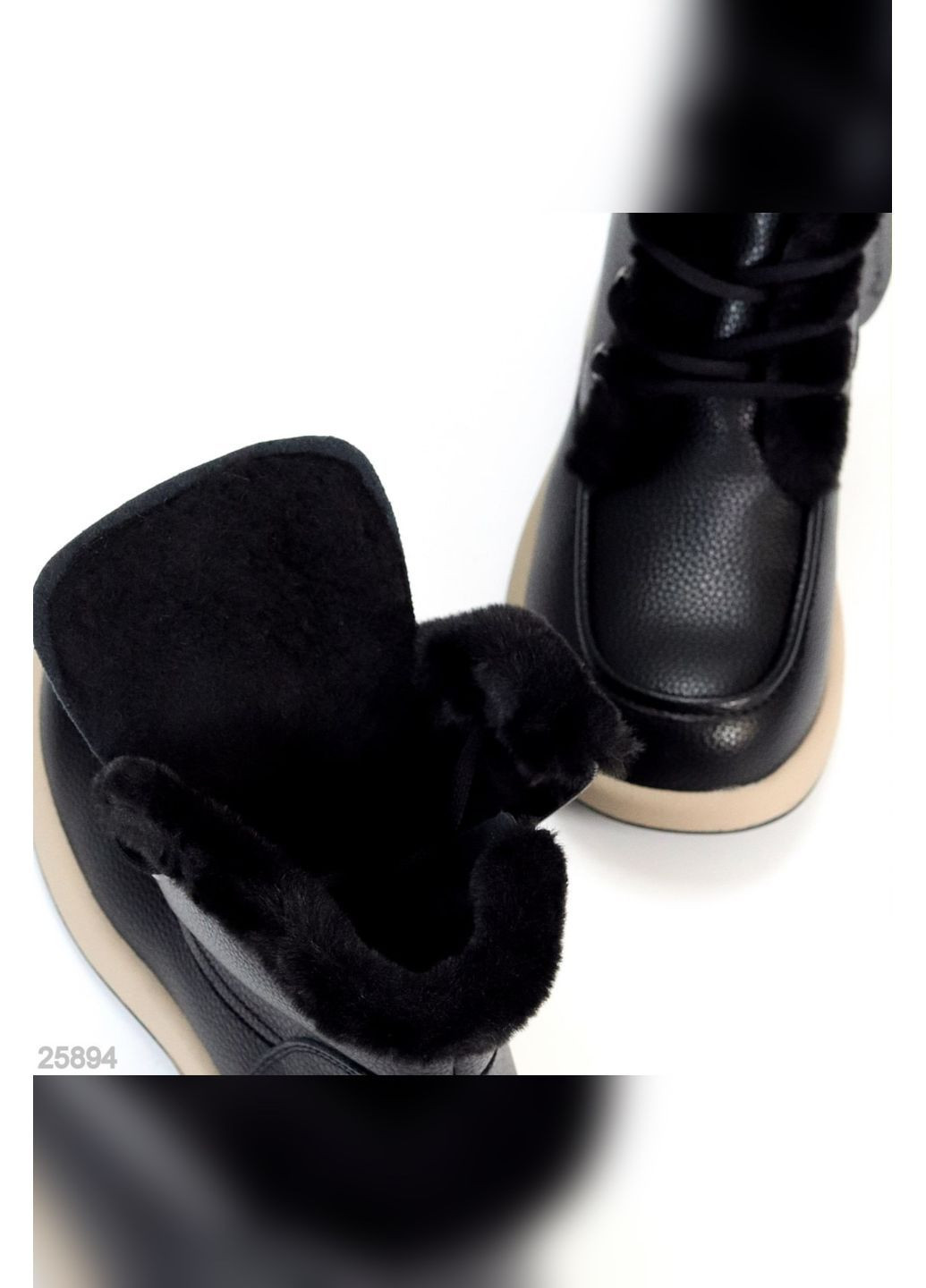 Зимние натуральные зимние ботинки No Brand