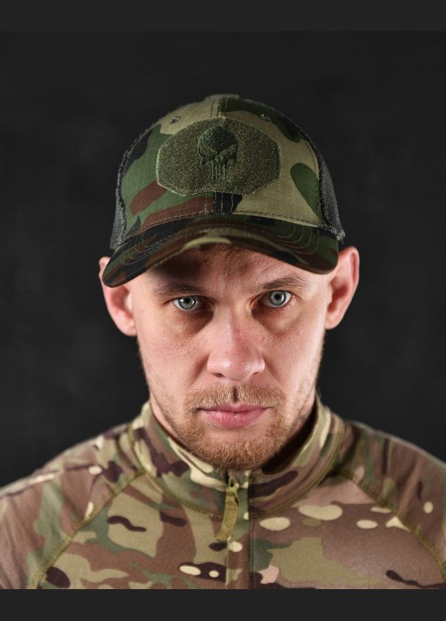 Тактическая кепка с Черепом мультикам No Brand (300584478)