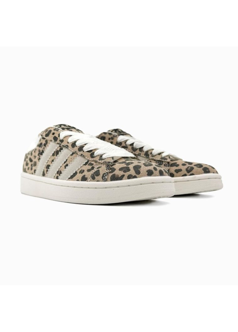 КРОССОВКИ ЖЕНСКИЕ ADIDAS CAMPUS 00S WHITE LEOPARD АДИДАС КАМПУС No Brand бежевые демисезоны (368884574)