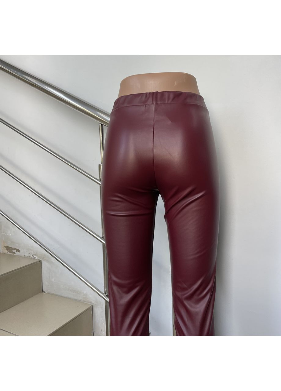 Лосины женские экокожа зимние утеплённые на резинке стрейч M No Brand (366547567)