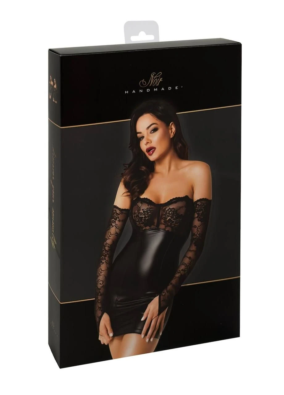 Комбінована сукня noir handmade f340 dress with gloves - 3xl No Brand
