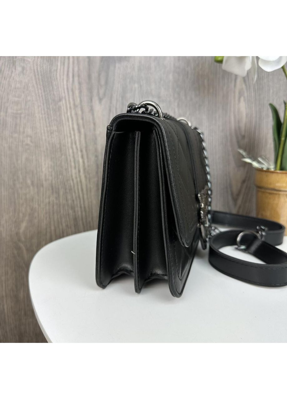 Женская мини сумочка клатч с птичками маленькая сумка на цепочке для вечернего выходаный клатч из экокожи ProDobro (363222469)