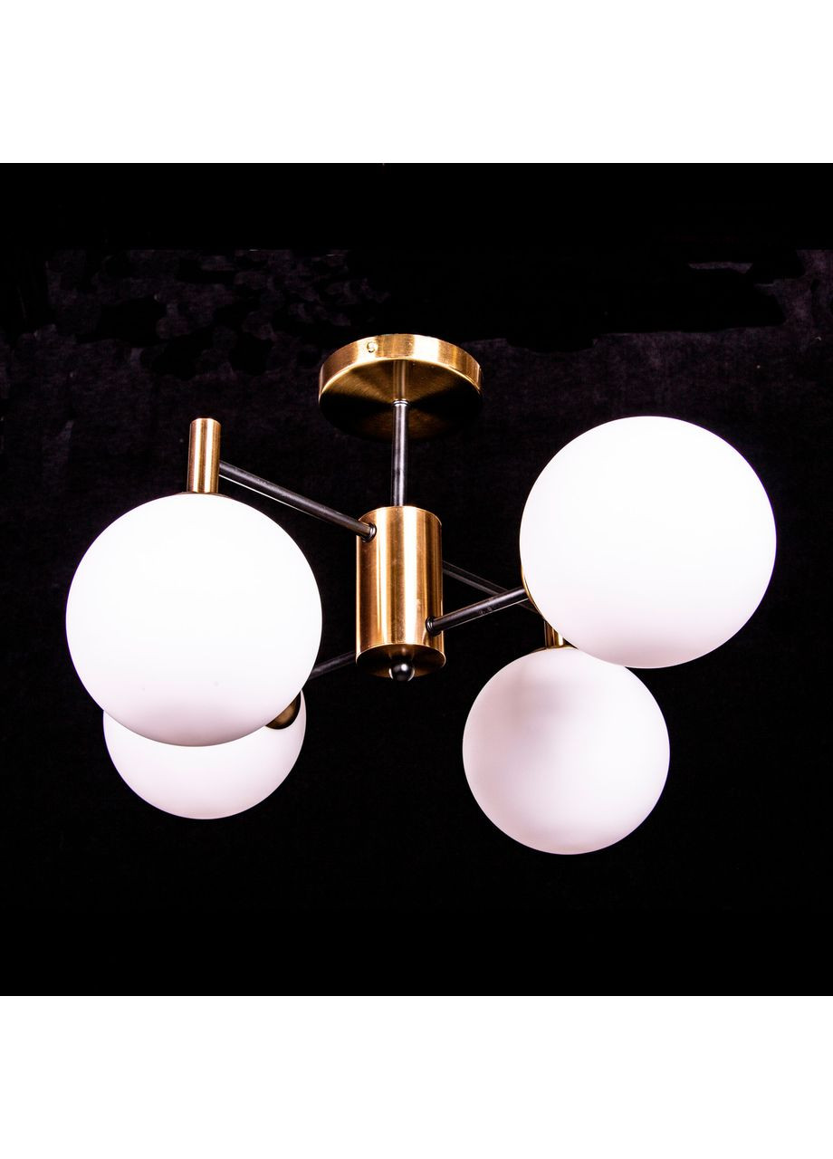 Стельова люстра на 4 лампочки 2949/4/Copper/amber ball 2949/4/Copper/white ball No Brand (352229909)