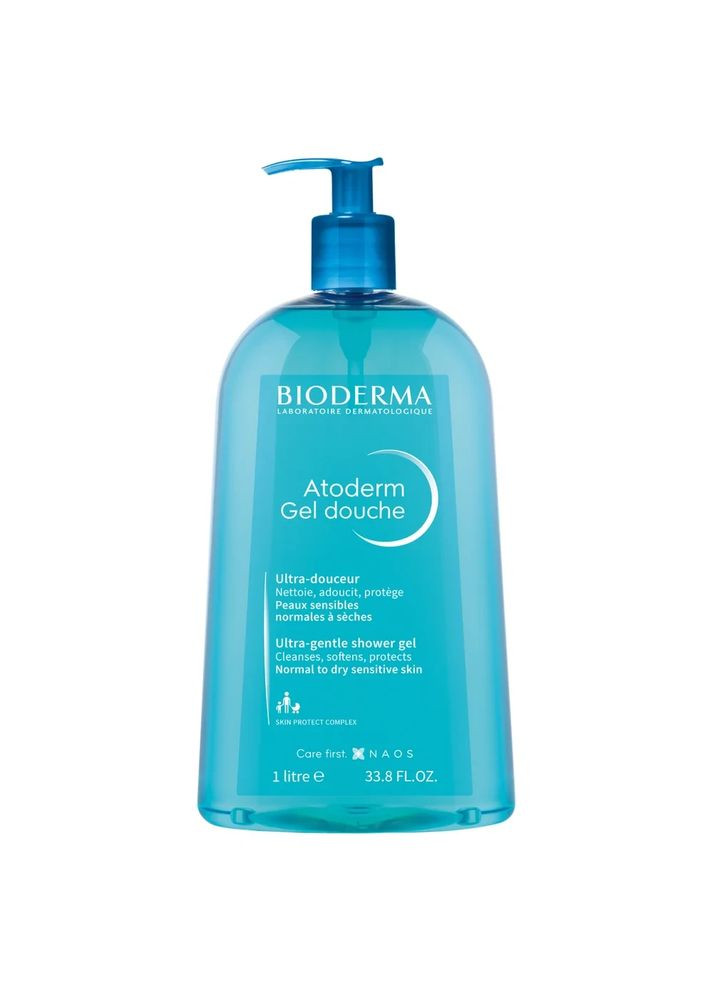 Atoderm Gel douche, увлажняющий гель для душа и ванны, 1000 мл Bioderma (366215410)