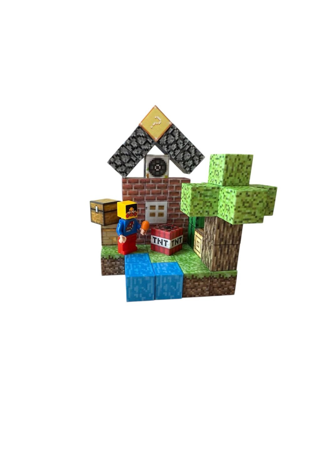 Магнитный конструктор Minecraft 48 деталей Маленький Дом 1 фигурка Майнкрафт My World (351902806)