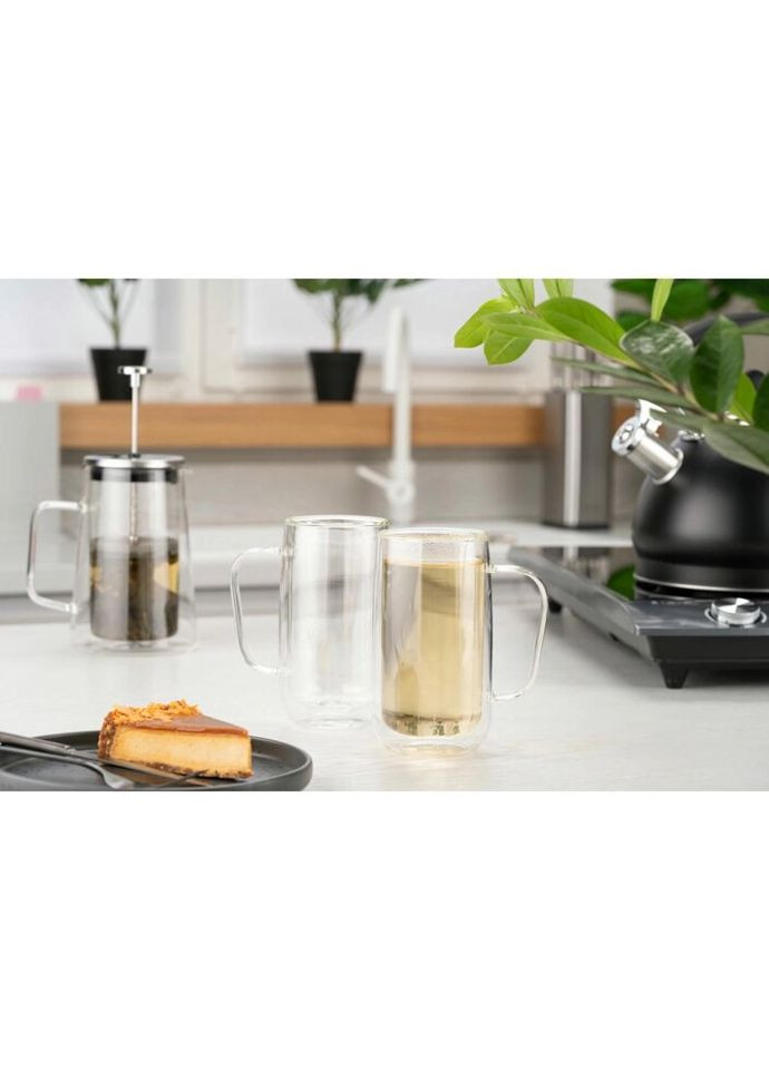 Набір чашок із подвійними стінками AR2640BHR 400 мл 2 шт Ardesto (336148127)