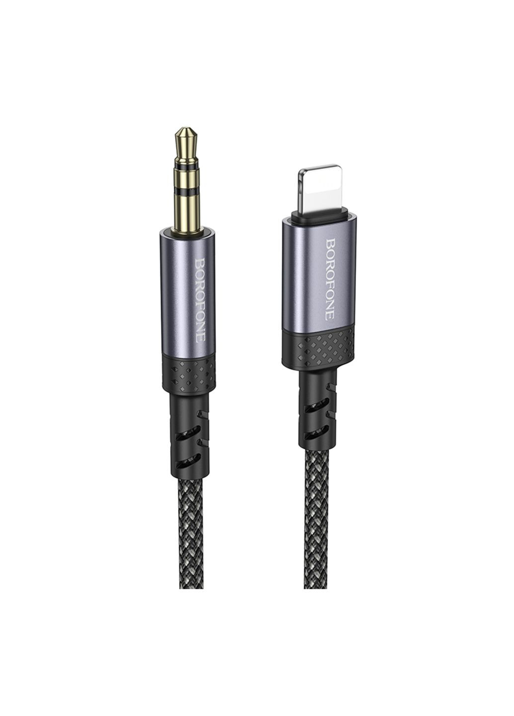 Кабель Aux BL24 Lightning Сiрий Borofone (337993634)