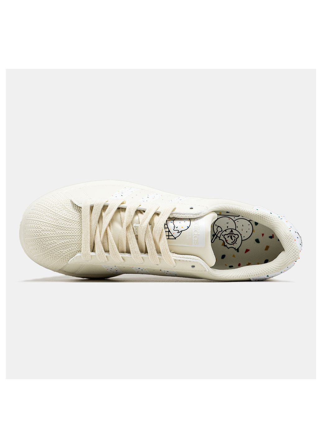 Кросівки жіночі No Brand Superstar бежеві демісезони (297869448)