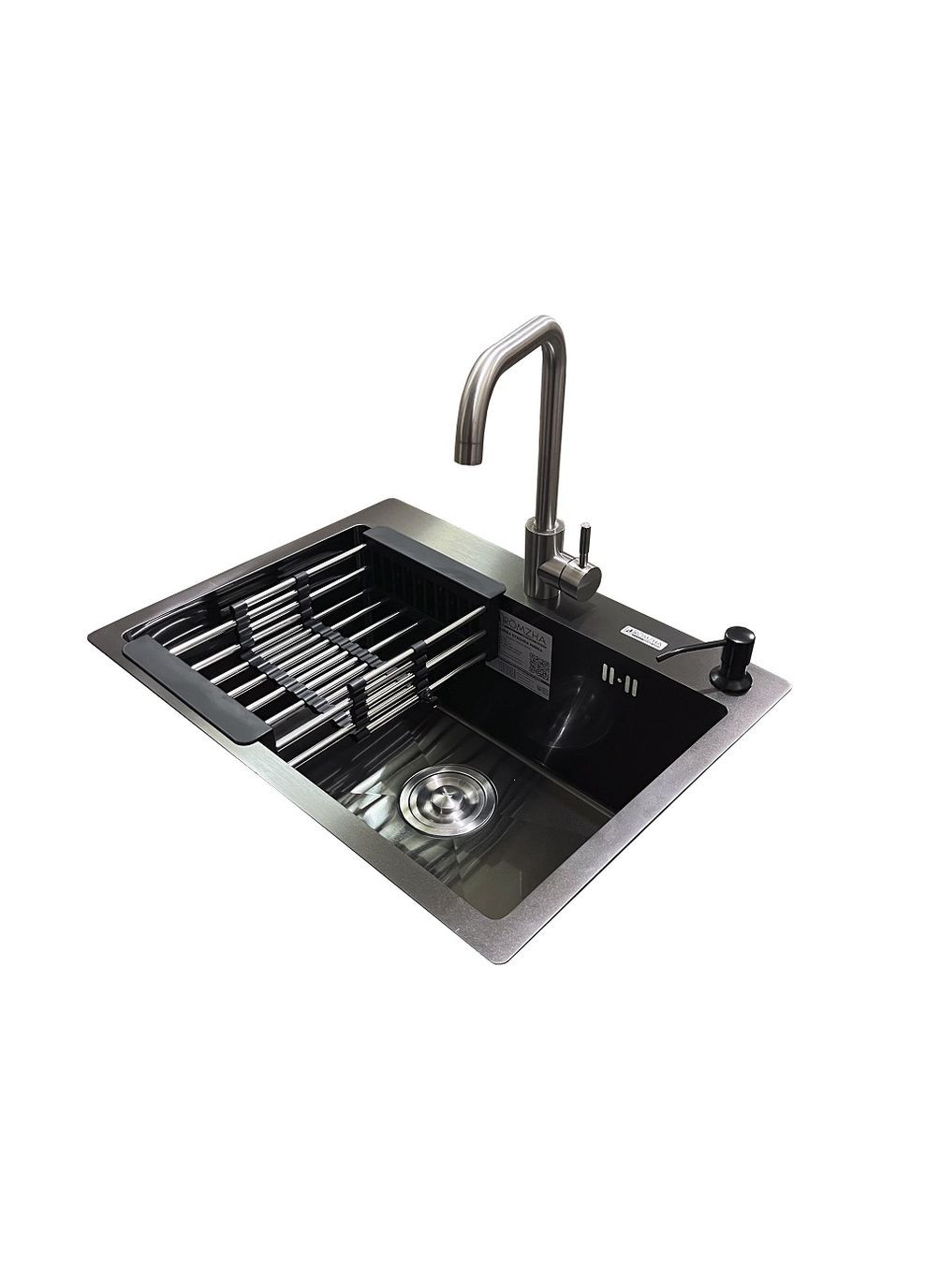 Комплект мойка + смеситель Arta U550S BL(B) Romzha (315029493)