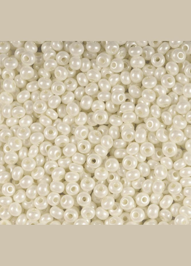 Бісер чеський Preciosa 46381, крейдяний перлинний, молочний (10 г) No Brand (340485005)