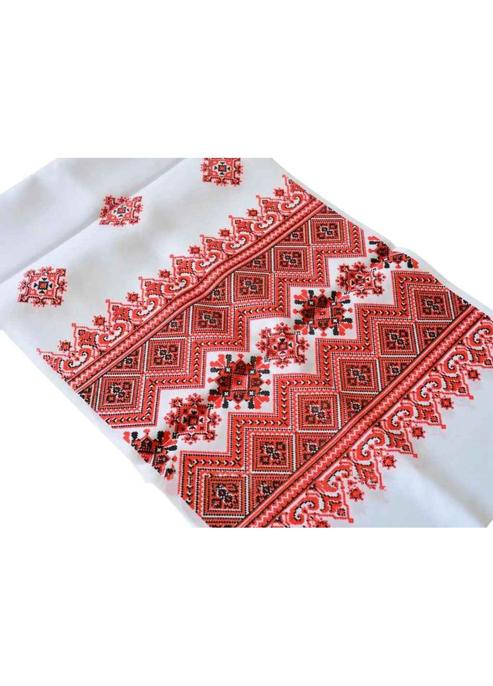 Рушник з орнаментом 2м червоні рсо20-12к/323 Хустки-опт (357221754)