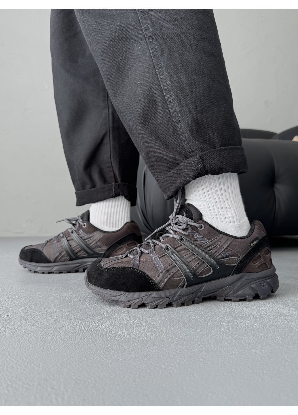 КРОСІВКИ ЖІНОЧІ ASICS GEL-SONOMA BLACK / BROWN GORE-TEX АСІКС ГЕЛЬ СОНОМА No Brand чорні демісезони (367169033)