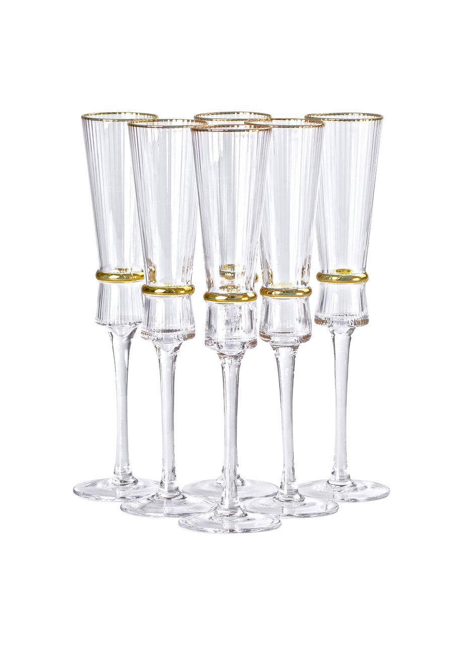 Бокалы для шампанского, 200 мл, набор из 6 штук HP-16-8 Yiwu (353503950)