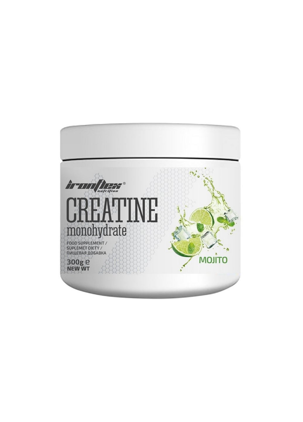 Креатін Creatine Monohydrate, 300 грам Мохіто Ironflex (293339144)