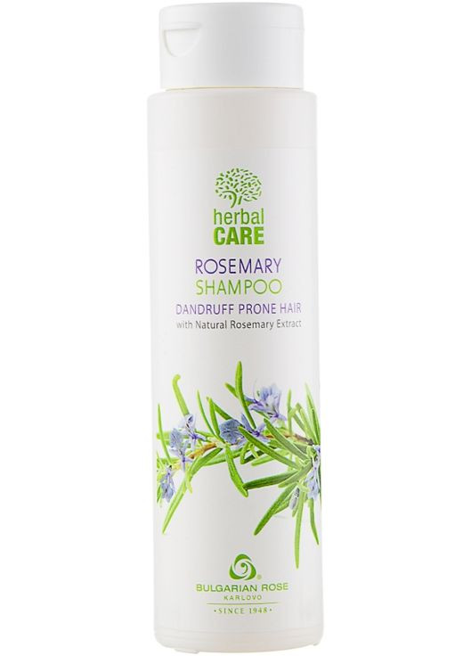 Шампунь з екстрактом розмарину для волосся, схильного до лупи Herbal Care Rosemary Shampoo 250ml (412191-140323) Bulgarian Rose (368658014)
