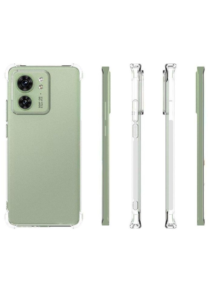 Силіконовий прозорий чохол для Moto Edge 40 посилені кути Motorola (322211398)