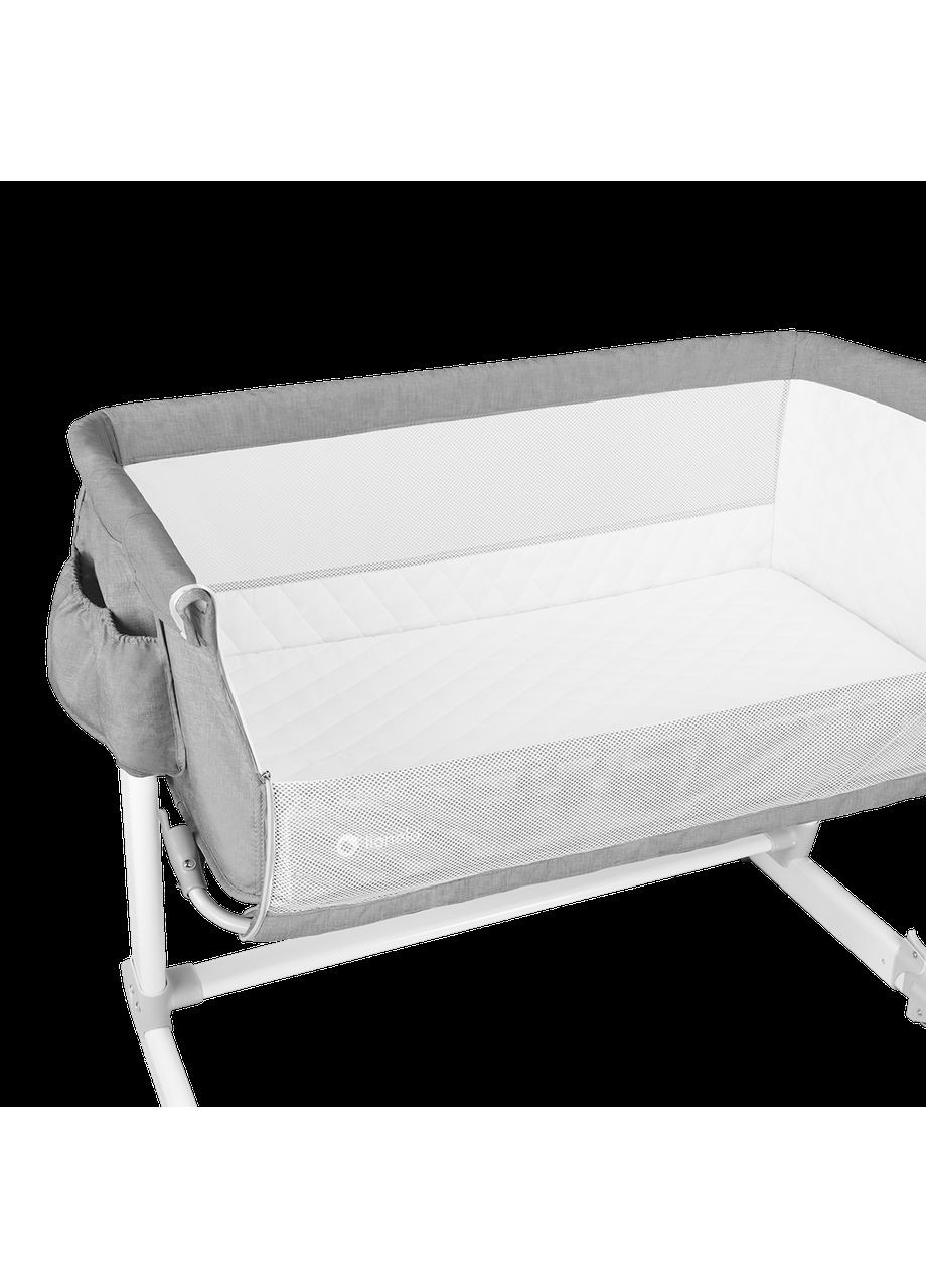 Кроватка приставная Theo Concrete, серый Lionelo LO-THEO CONCRETE (336329595)