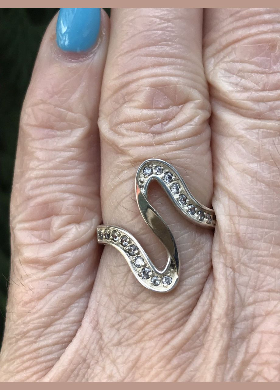 Срібна каблучка з золотом Розаліна 652к, розмір No Brand (317577659)