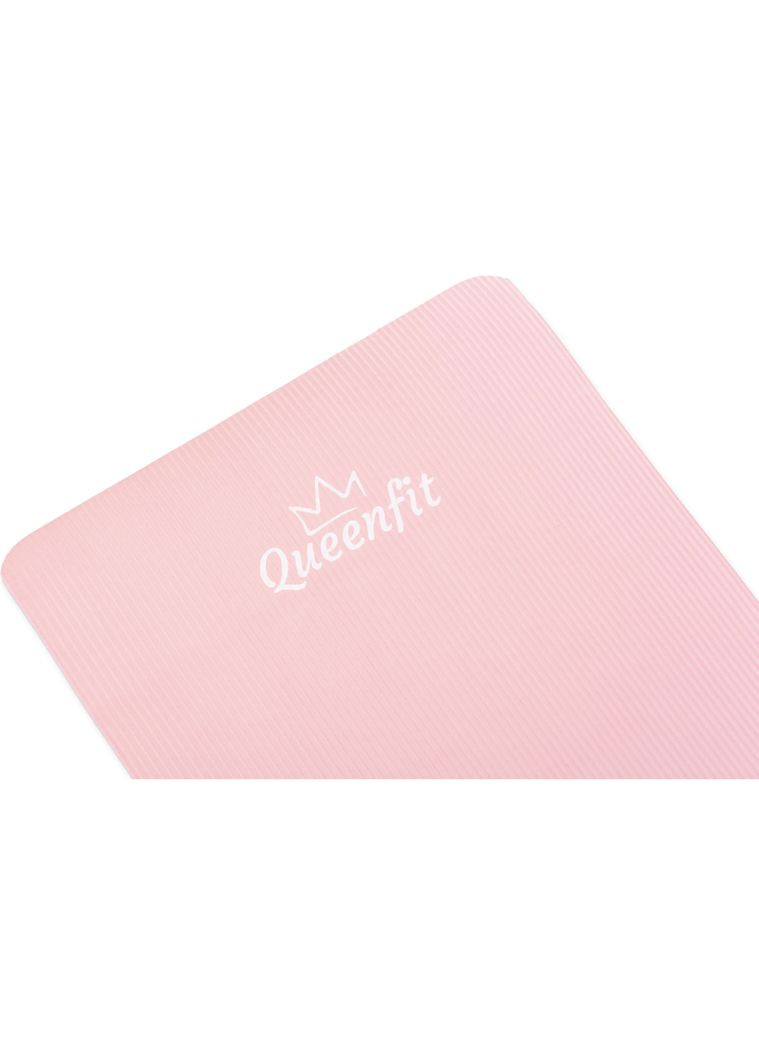 Коврик (мат) для фитнеса NBR 1,5см розовый Queenfit (361952757)