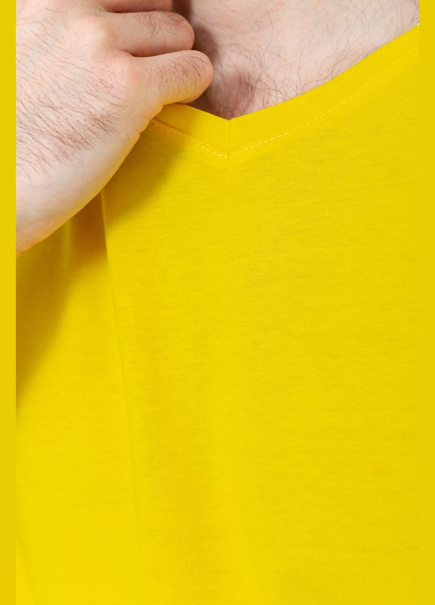 Жовта футболка чоловіча базова, колір червоний, Ager