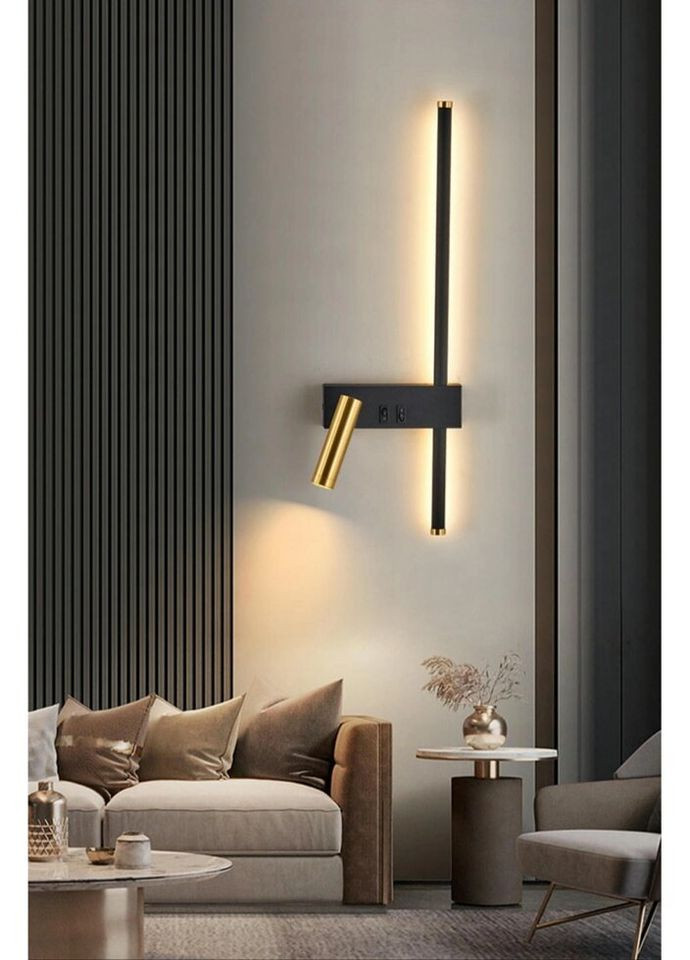 Бра LED 27568 Чорний 50х16х10 см. Sunnysky (335972263)