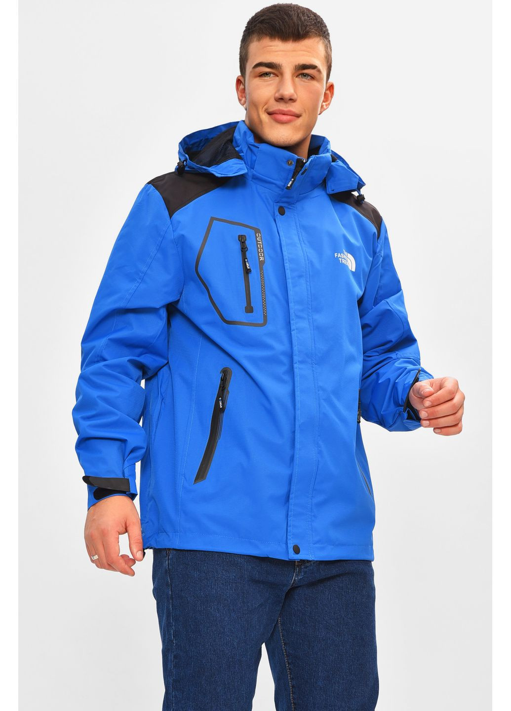 Синяя демисезонная куртка мужская демисезонная синего цвета Let's Shop