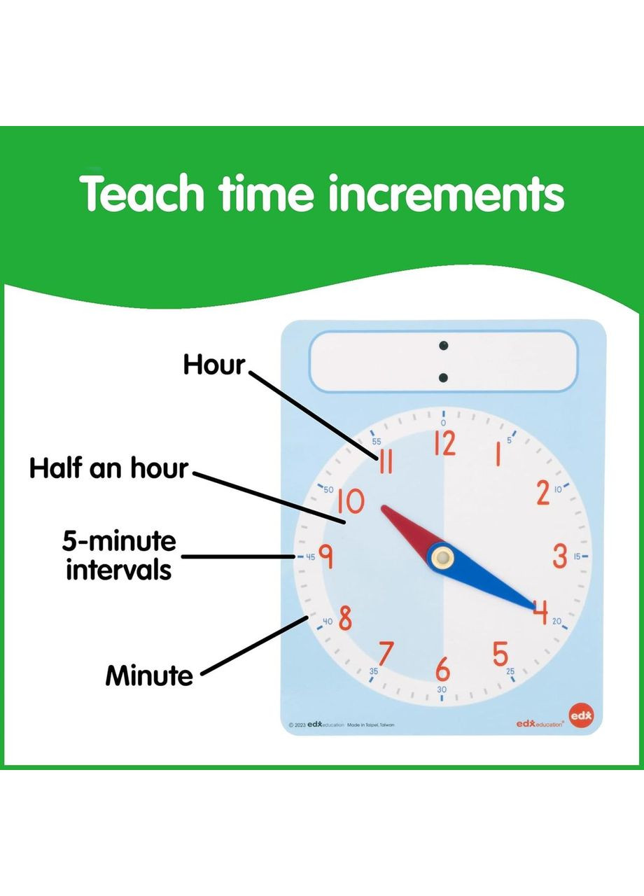 Ігровий набір «Навчальний годинник» Edx Education для вивчення часу Learning Resources (360715722)