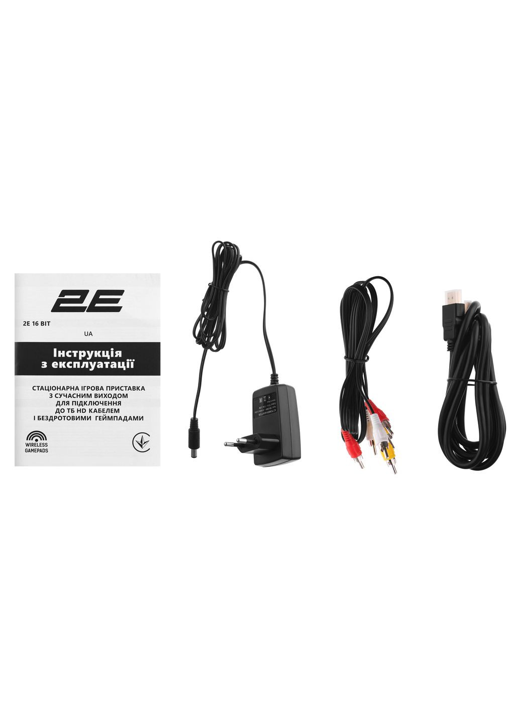 Ігрова консоль 16bit HDMI (2 бездротових геймпада, 183 ігор) 2E (315142474)