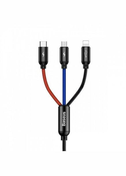 Кабель Three Primary Colors 3-in-1 (0.3m) CAMLT-ASY01 Baseus (368698400)