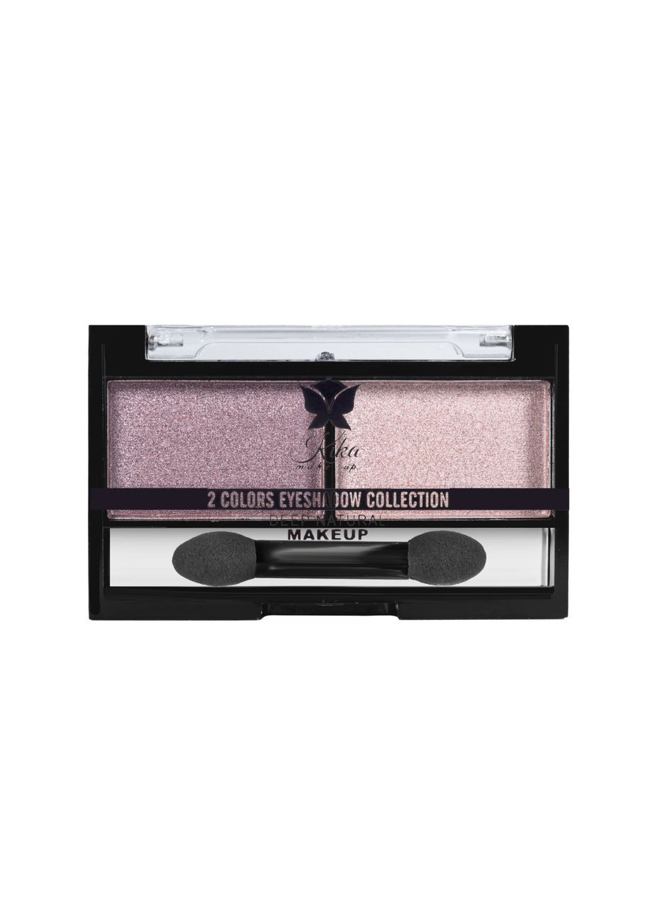 Тіні для повік подвійні KT-02, 03 Сіро-коричневий матовий/Біжево-бузковий матовий Kika (300676864)