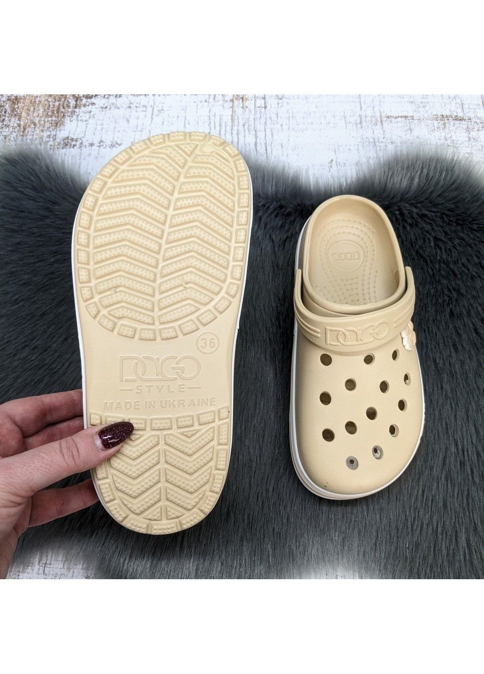 Кроксы женские на платформе Dago (328559378)