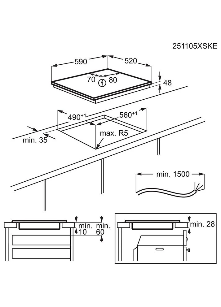 Варильна поверхня LIB60420CL Electrolux (401717060)