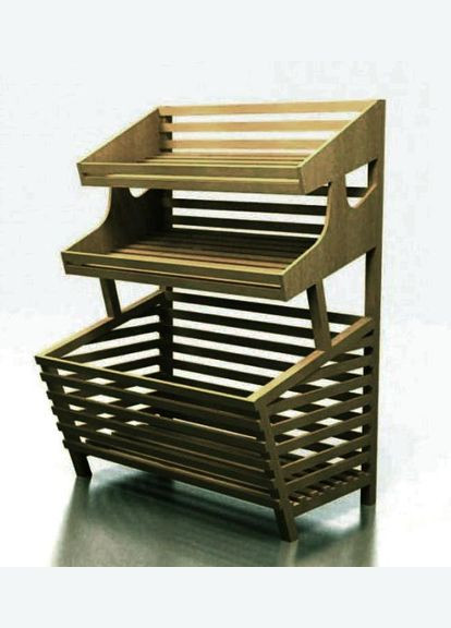 Стойка торговая из дерева Милоче мускат (СРГ-001707) No Brand (328912277)