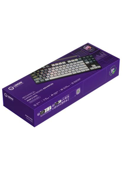 Клавиатура Azar 514TKL RGB Mechanical USB UA White/Grey (LRG-GK514TKL-WH-UA) LORGAR Azar 514TKL RGB Mechanical USB UA White/Grey (358067280)