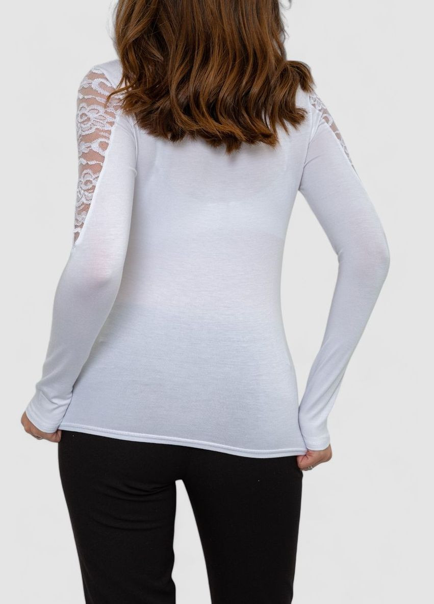 Біла блуза, колір білий, 186r521 Kamomile