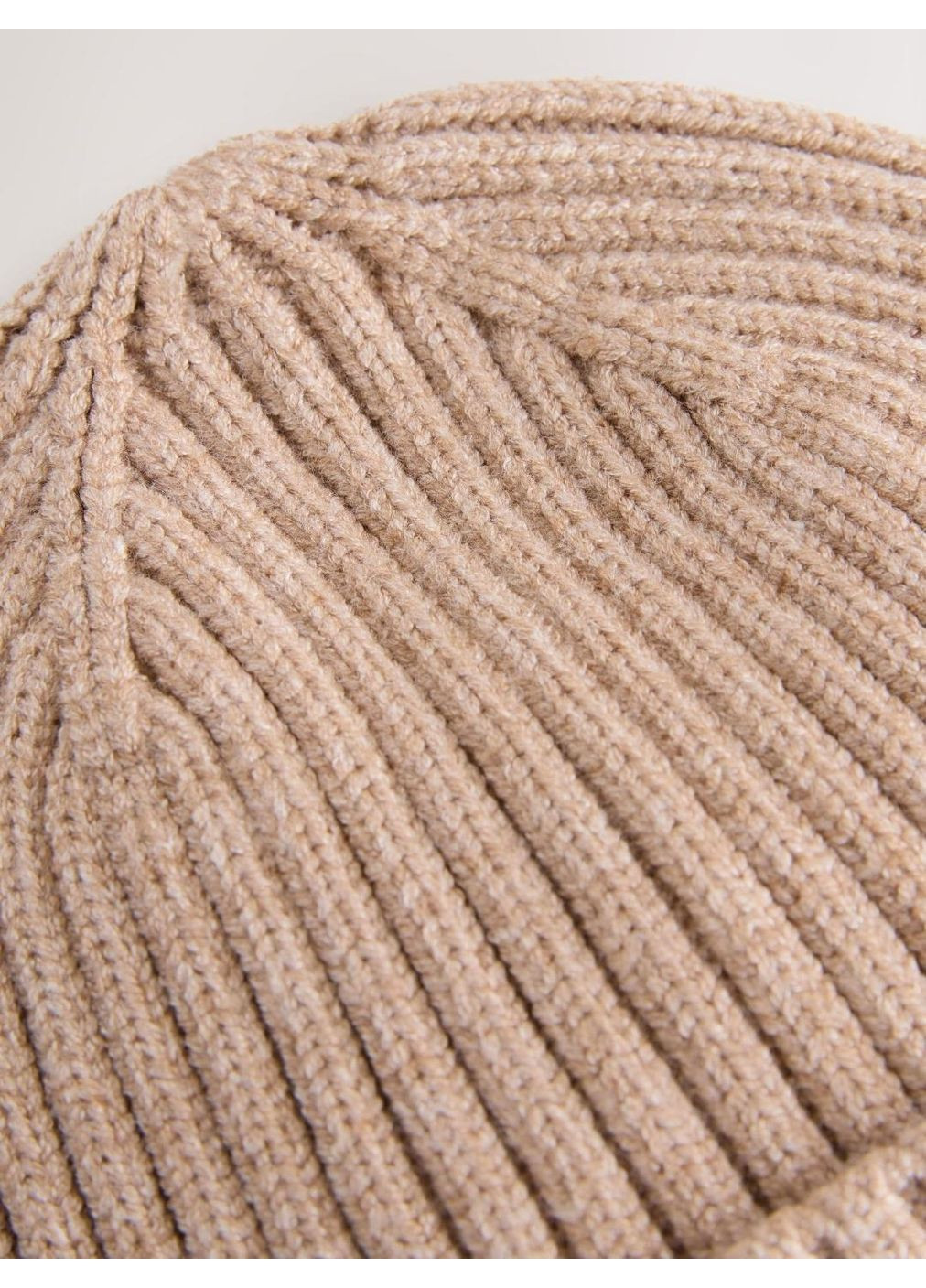 Подростковая демисезонная шапка-бини вязаная для мальчика NEXT Бежева (25101001) Next Baby (364233142)