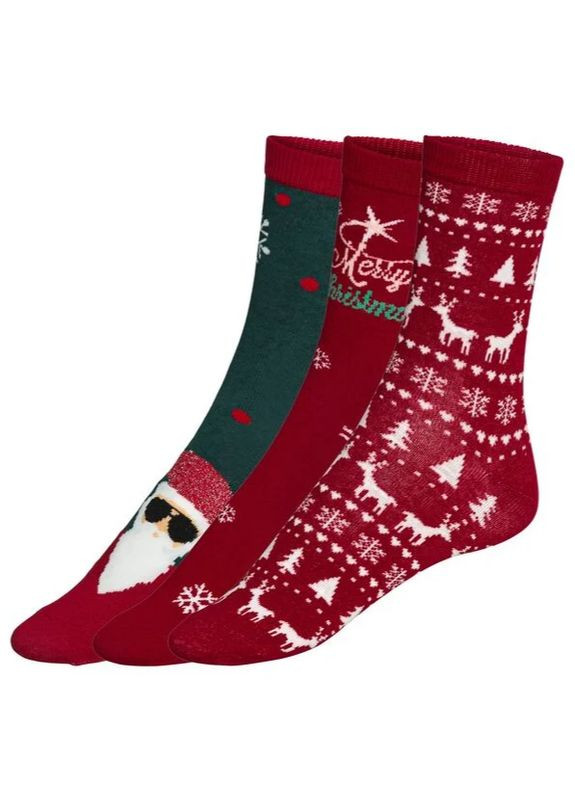 Комбіновані жіночі носки (шкарпетки) новорічні Esmara (358883436)