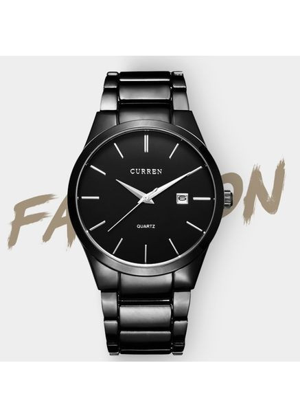 Наручний годинник чоловічий Adam Чорний (2302) Curren (363319079)