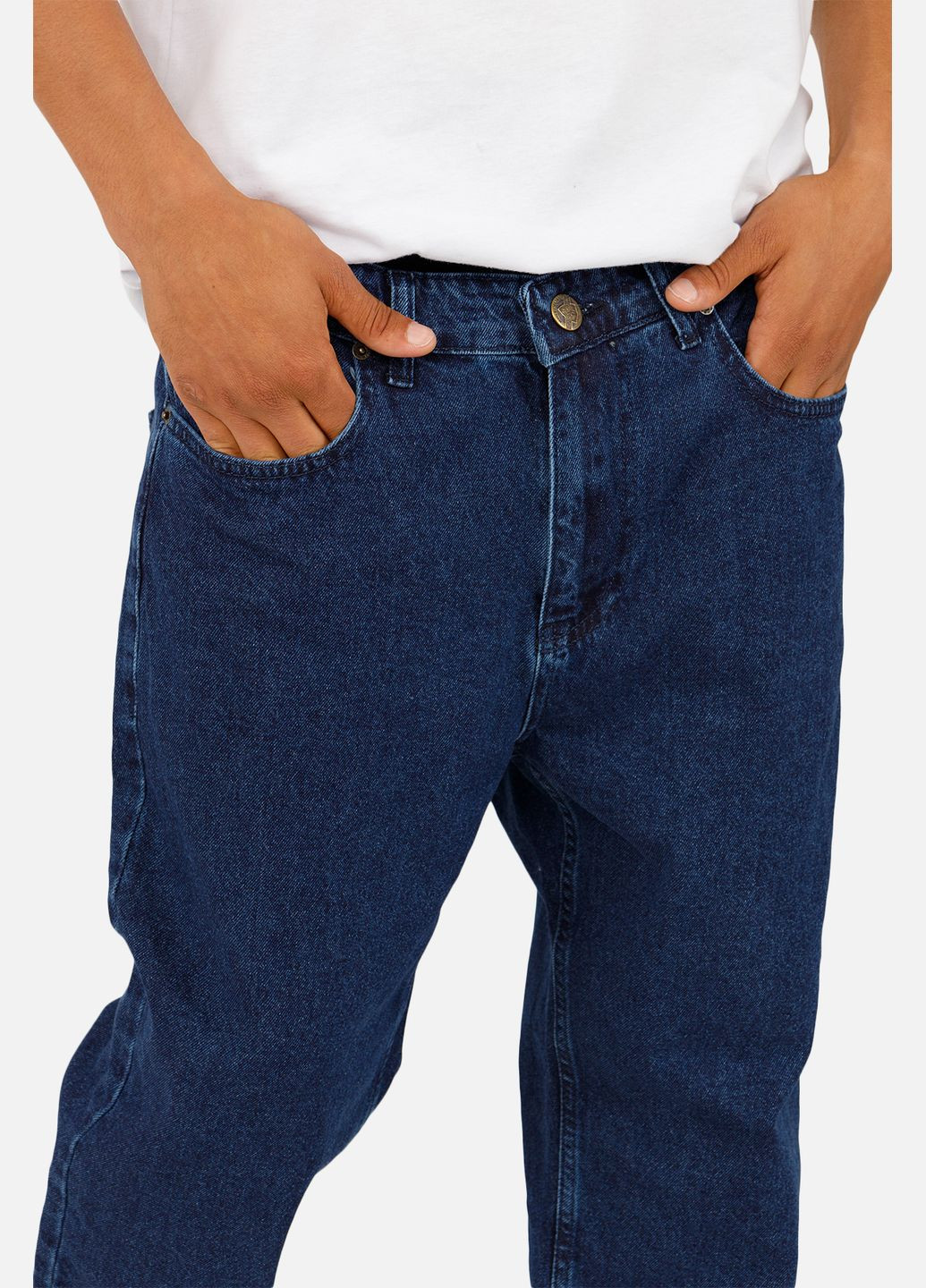 Темно-синие демисезонные мужские джинсы regular цвет темно-синий цб-00256360 BIG GASTINO