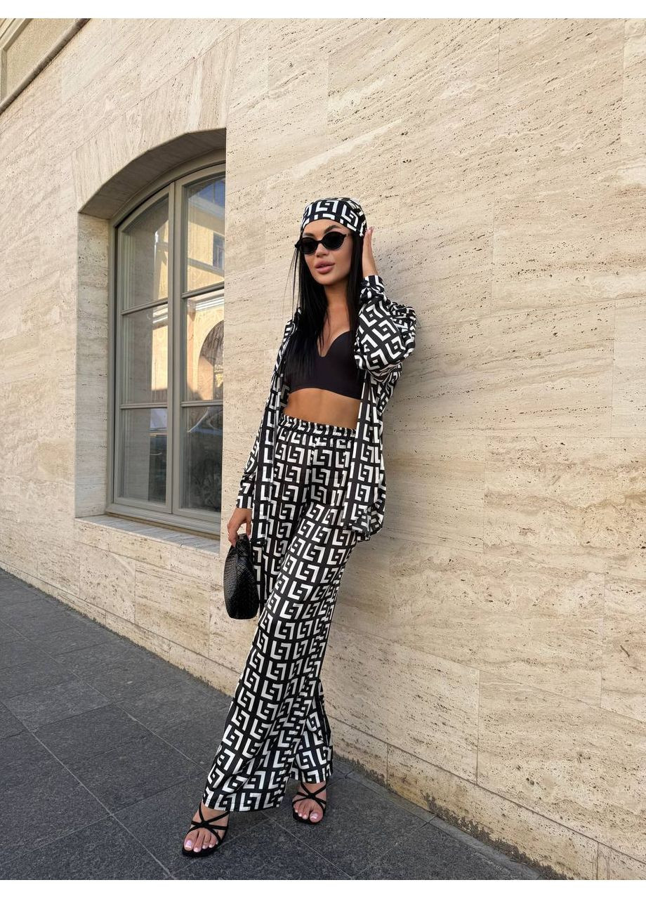 Костюм-трійка з шовку Армані (сорочка, штани, хустинка) — розмірна сітка в описі DK/DL Мода без кордонів (362188855)