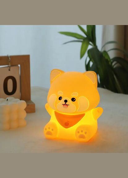 Силіконовий LED нічник-лампа Панда акумуляторная з таймером PAD-02 No Brand (327422259)