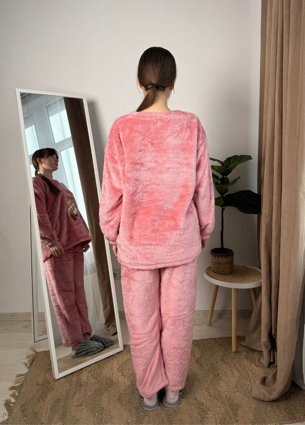 Рожева всесезон тепла піжамка колекції "враження"(кофтинка, штани) VIDCHUY
