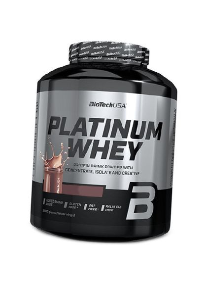 Швидкорозчинний концентрат сироваткового протеїну, Platinum Whey, BioTech (USA) 2000г Солена карамель (29084030) Biotechusa (367723884)
